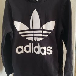 Adidas Vntage Hoodie Sweater Women's size Large Black