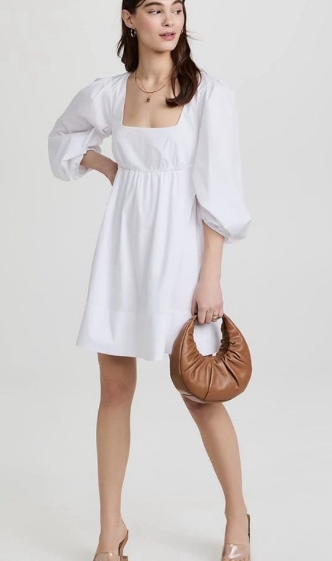 Staud White Sophie Dress Brand New With Tags Never Worn