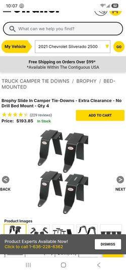 BROPHY Camper top tie down