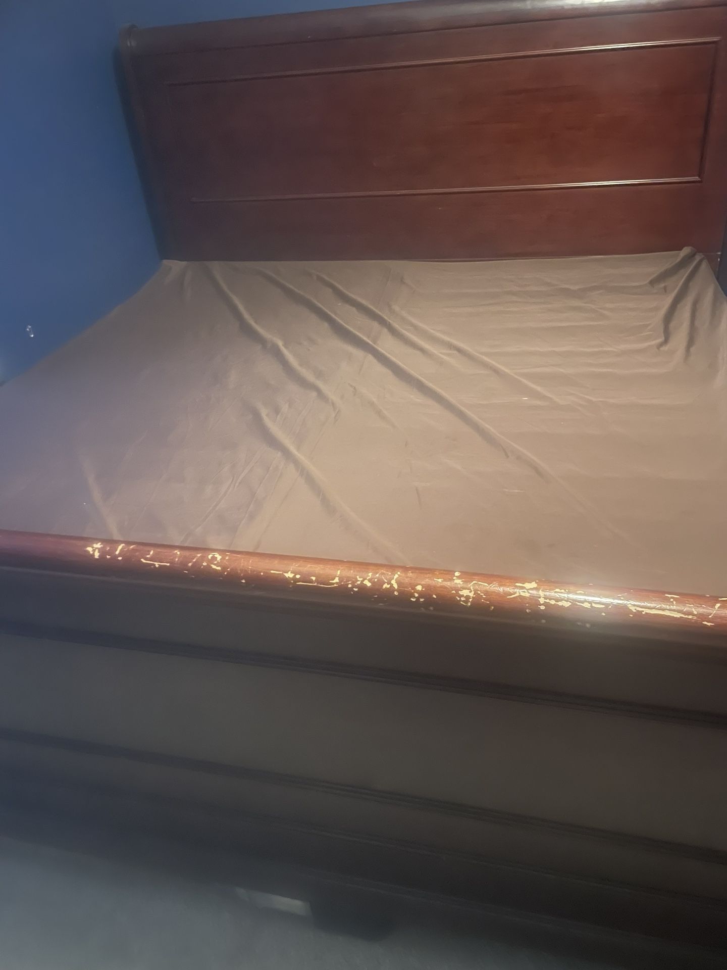 Free King Size bed frame and box Spring 