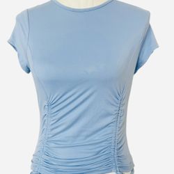 🌟 Stylish Blue Ruched Top by PUBLIK 🌟 L
