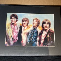 Framed Beatles Poster Print by HaiYan Wang 2005