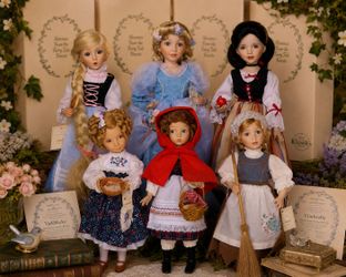 Complete Ashton-Drake Galleries Fairy Tale Forest Collection – 6 Porcelain Dolls – COAs – Original Boxes
