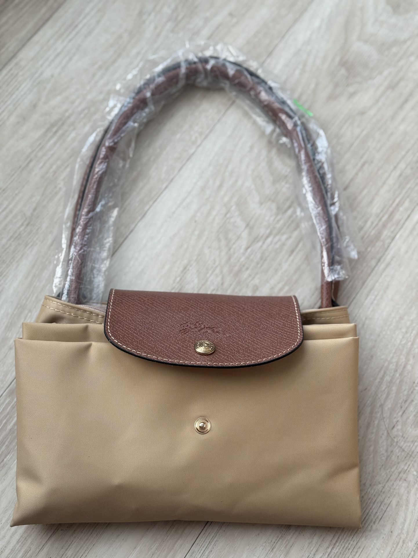 Long Champ Large Tan Brown Tote