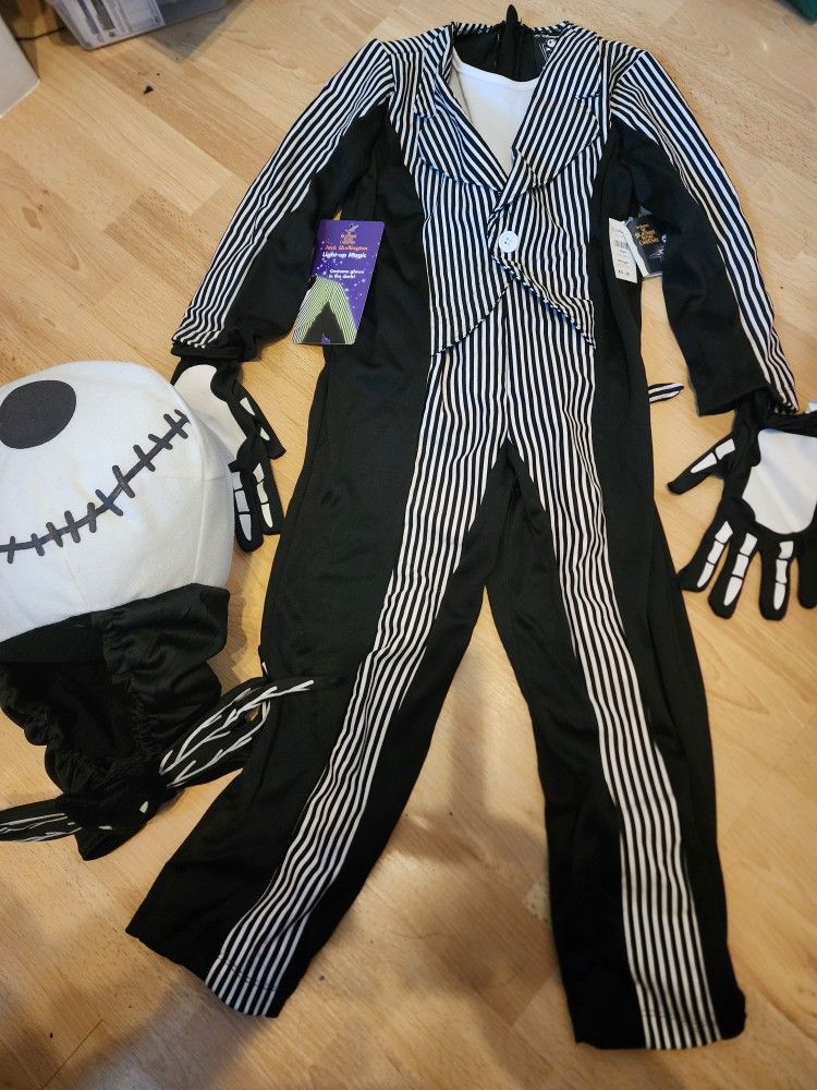 Kids Jack Skellington Costume, Size XS, New With Tags
