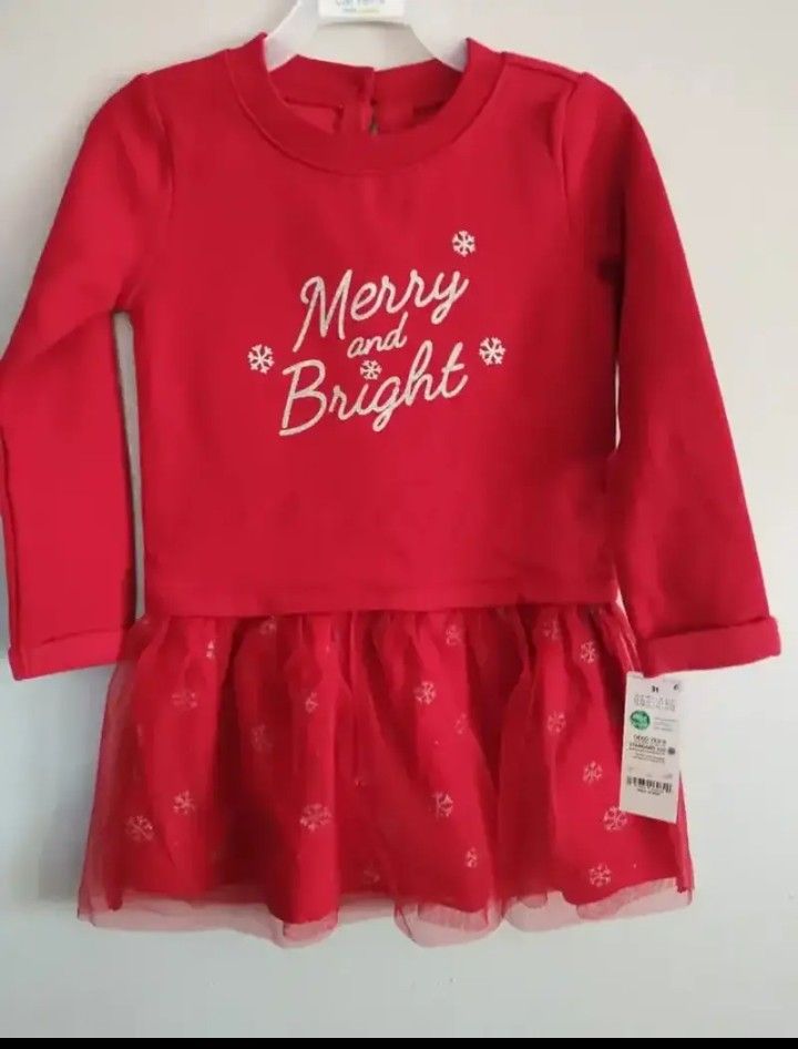 CARTER'S TODDLER RED DRESS SIZES 2Tand 3T.... CHECK OUT MY PAGE FOR MORE ITEMS
