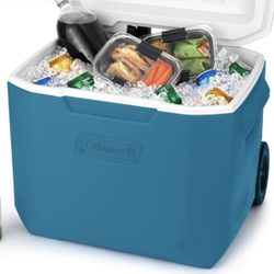 Used 1x. Too Big. Coleman Chiller 9/16/30/48/60qt Cooler with Ice Retention, Leak Resistant, Great for Camping, Concerts, Sports, and More
