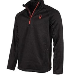 Spyder Men's Boundless Half Zip Pullover Black 