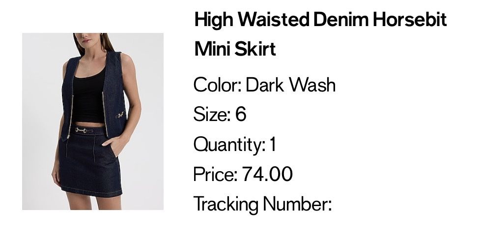 Express High Waisted Denim Horsebit Mini Skirt