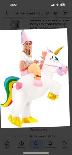 Blow Up Unicorn Halloween Costume