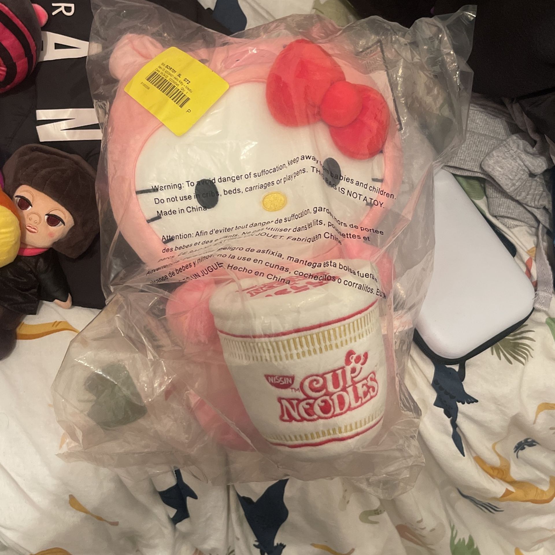 Hello Kitty Cup Of Noodles Pig Plush for Sale in Santa Fe Springs