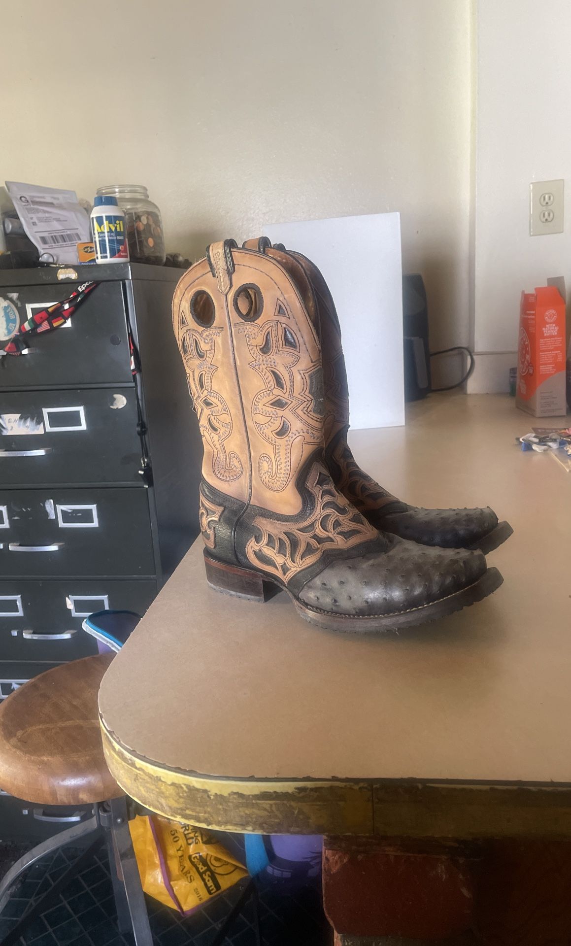 Cuadra Ostrich Boots- Rodeo