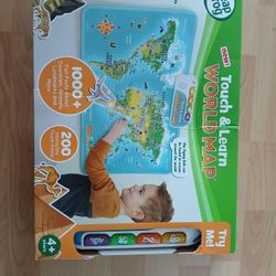 Touch And Learn World Map For Kids 