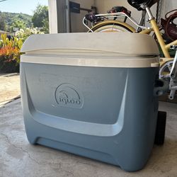 Igloo 62 Quart Rolling Cooler Rubber Wheels from Costco
