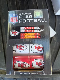 NFL Kansas City Chiefs 8 Player Flag Football Set