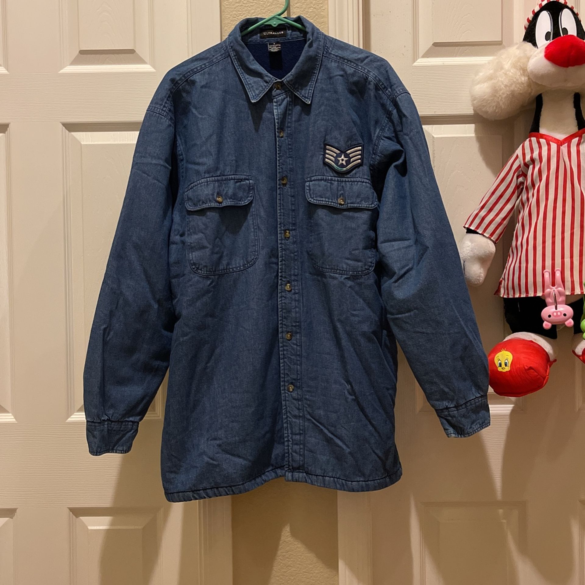 MENS Winter Denim Jacket L