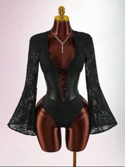 Mesh sleeve Bodysuit