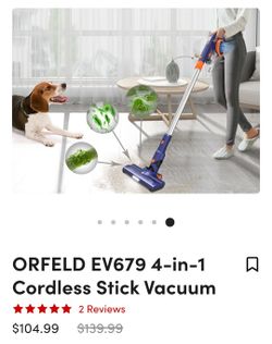 ORFELD EV679 4-in-1 Cordless Stick Vacuum