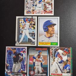 Los Angeles Dodgers Freddie Freeman Baseball Cards $10 for Set