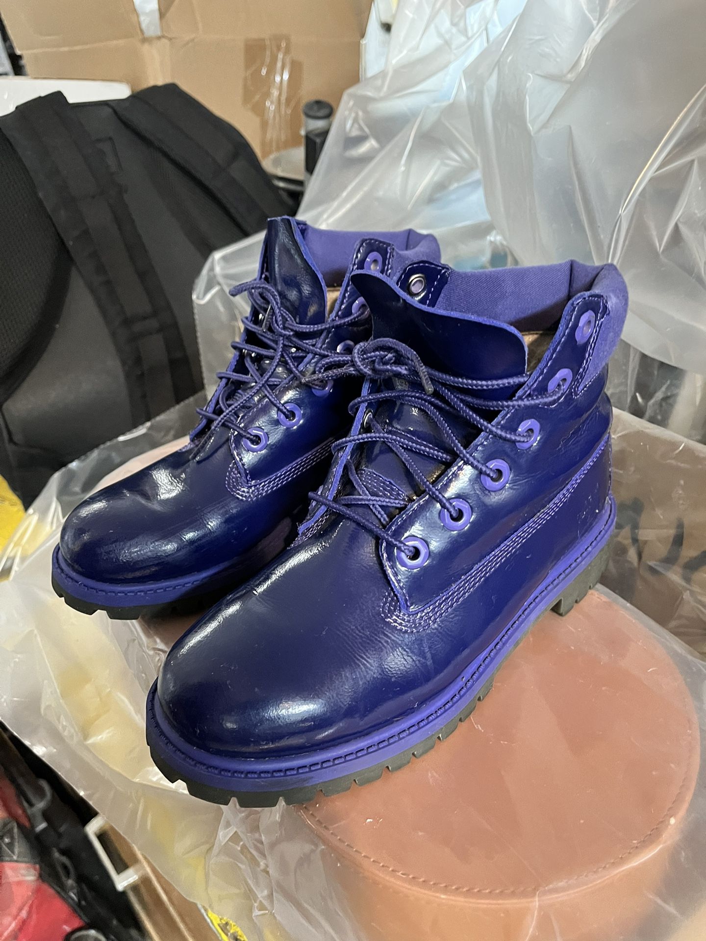 Timberlands Purple Youth Us 4,