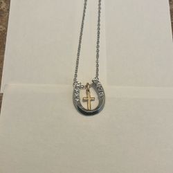 Horseshoe Cross Necklace 