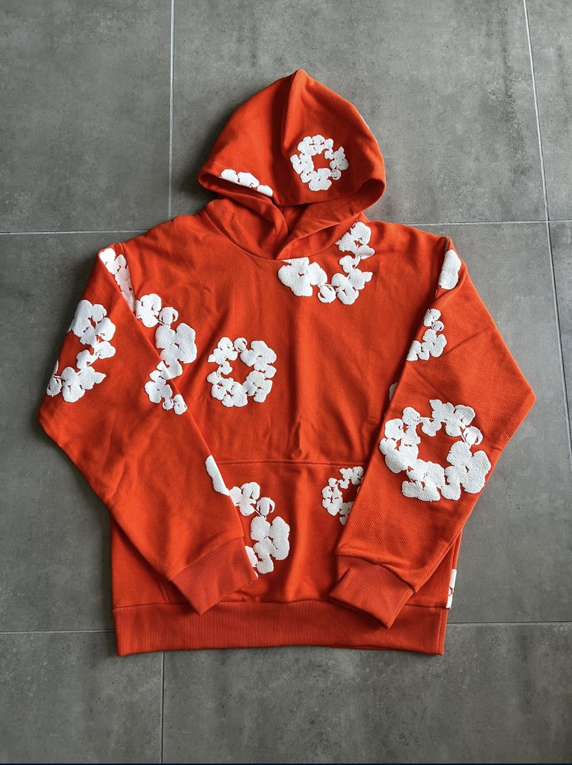 Denim Tears Red Cotton Wreath Hoodie 