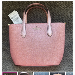 Kate Spade Pink Glitter Purse/Tote