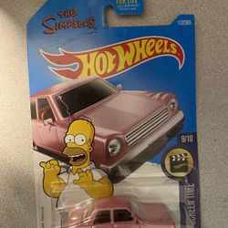 Homer Simpson pink car hot wheels