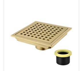 Orhemus 6" Stainless Steel Square Shower Drain