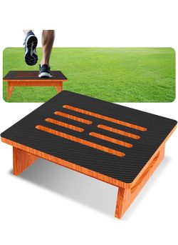 New 5.5" Height Step Stools for Adults, Heavy Duty One Step Stool with Non-Slip Rubber, Wooden Foot Stool 400 Lb Capacity, Suitable for Stairs, High B