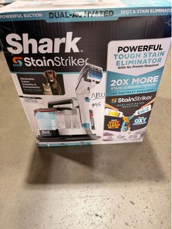 Shark StainStriker Portable Corded Upholstery, Car, Rug and Carpet Cleaner with Spot and Pet Odor Remover in White