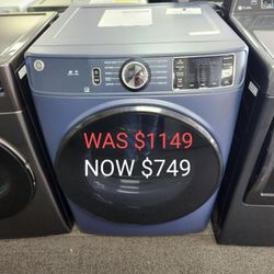 GE Energy Star 7.8 Cu. Ft. Capacity Smart Front Load Electric Dryer With Sanitize Cycle