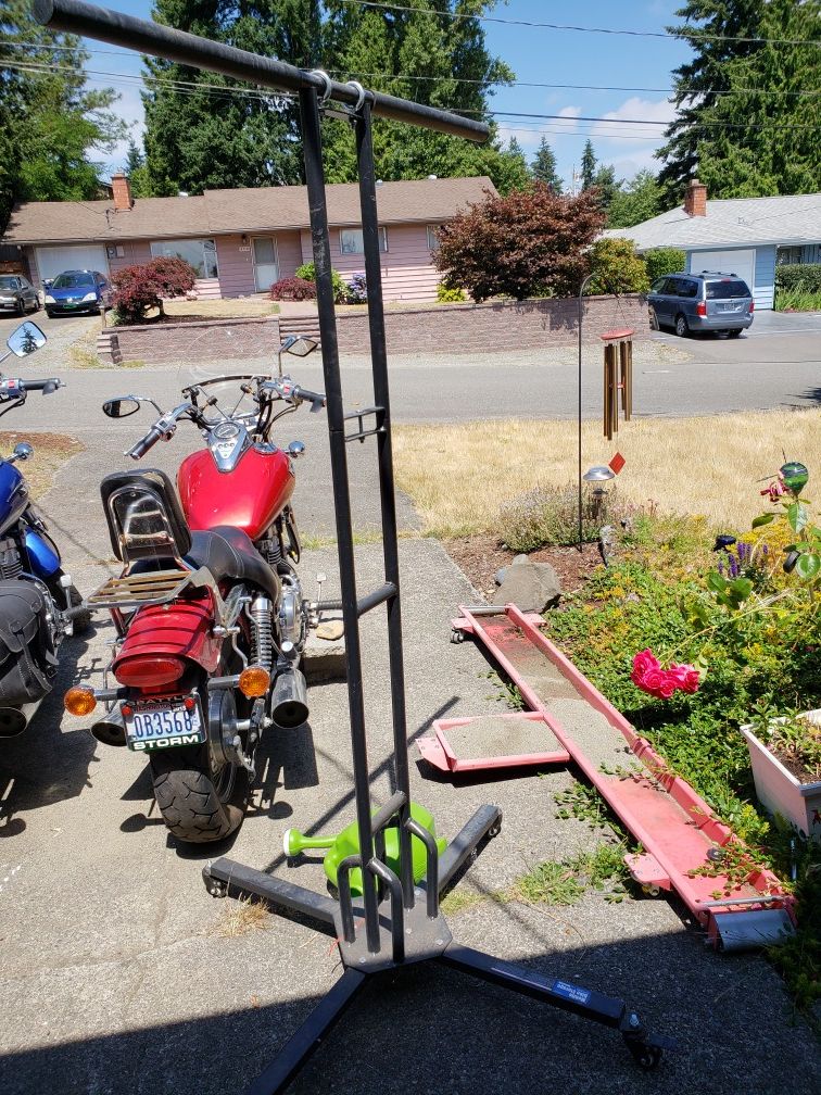 Harbor Freight mobile bike rack