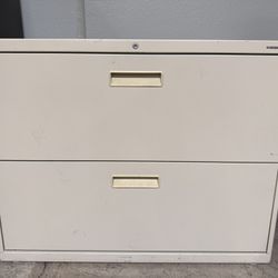 2-Drawer Lateral Filing Cabinet – Heavy Duty | $100 (No Keys)