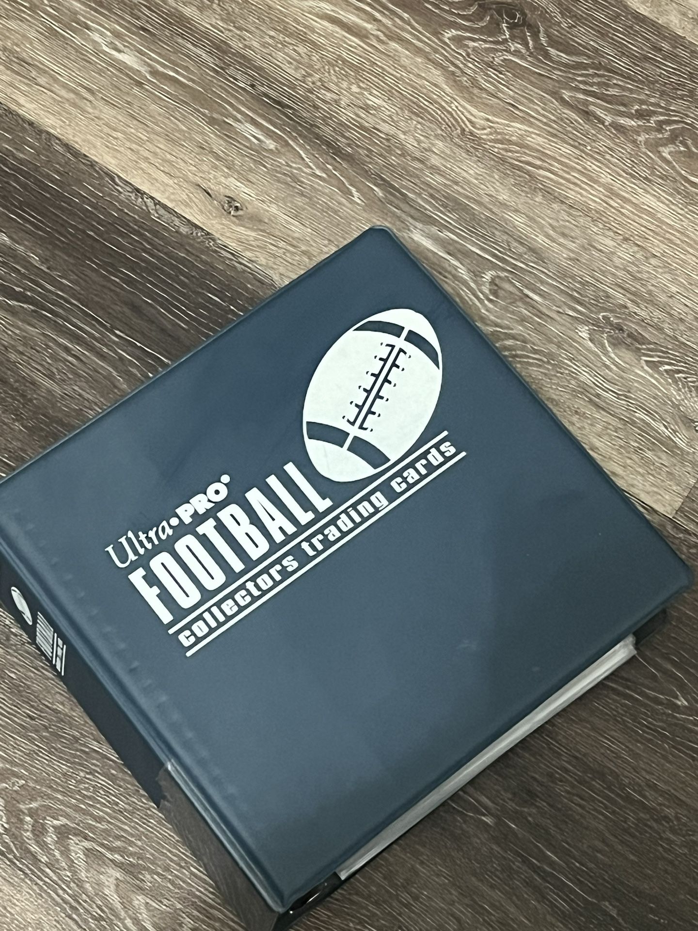 Ultra Pro 3" Blue Football Album With Football Cards And Protectors