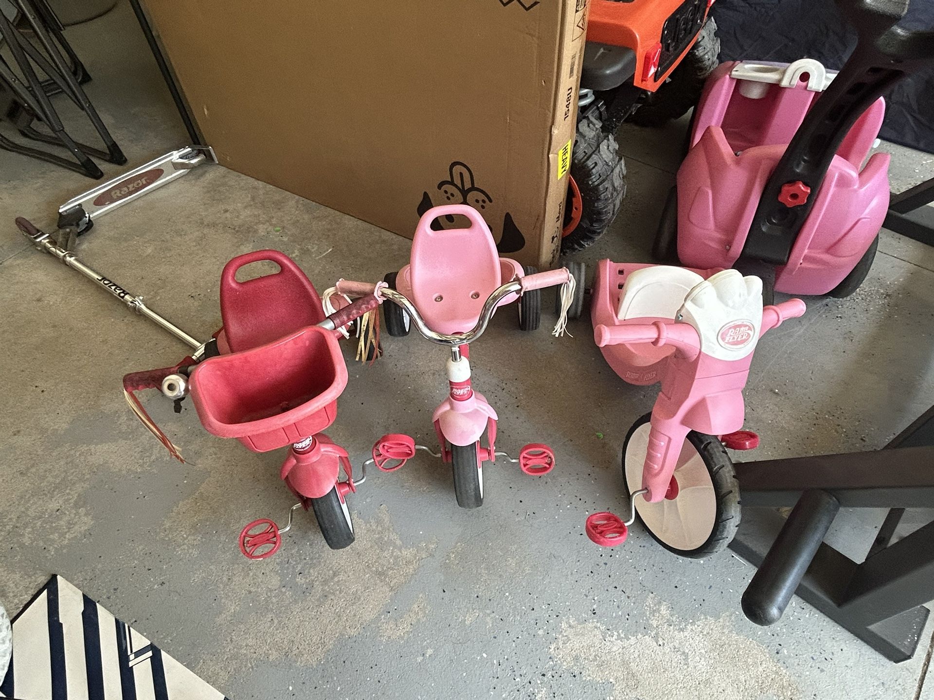 Tricycles, Big Wheel, Push Cart