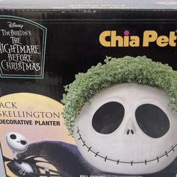 The Nightmare Before Christmas Jack Skellington Chia Pet Decorative Planter NEW