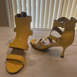 Yellow Heels Size 9 