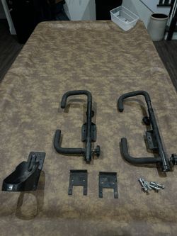 Heavy-duty UTV gun rack / tool holder