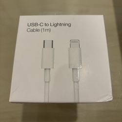 USB C to Lightning Cable in Box - 1M