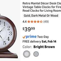 💥$15💥new Clock 🕰️ In Box