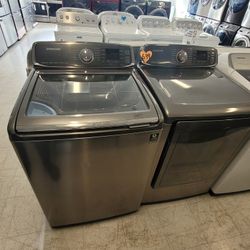 Topload Washer And Electric Dryer Set Used In Good Condition With 90days Warranty From $550 Up To $699