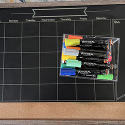 Chalk Calendar W/ Gotideal markers obo
