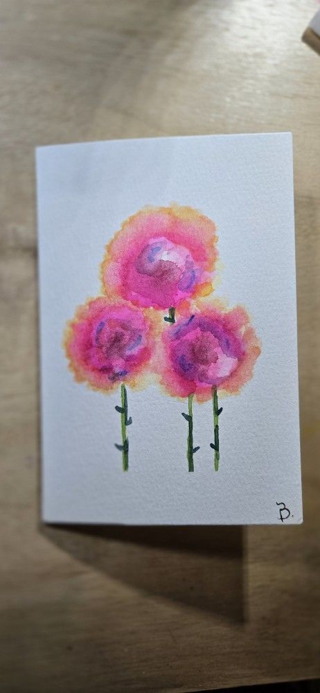 Handpainted Notecards, 4x6, #8