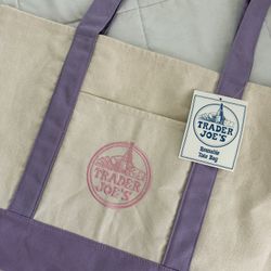 Trader Joes (Lrg) Lavender Tote
