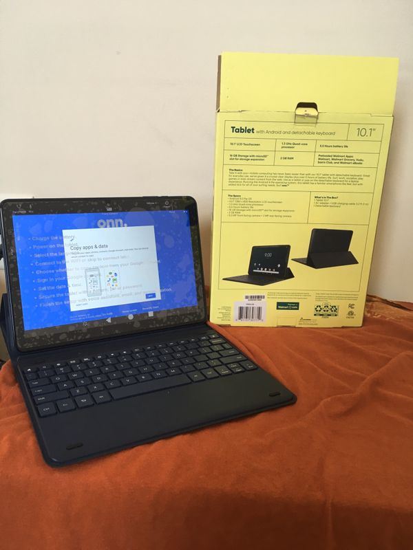 onn. 10.1" Android Tablet with Detachable Keyboard for Sale in Hampton