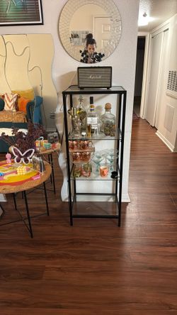 Black And Glass Shelf 