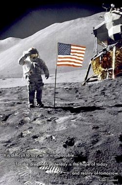 Moon Landing Reality Of Tomorrow 24in × 36in Wall Poster