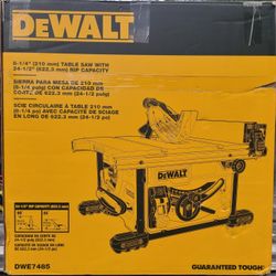 Dewalt 15Amp 8-1/4 In Compact Portable Jobsite Table Saw 