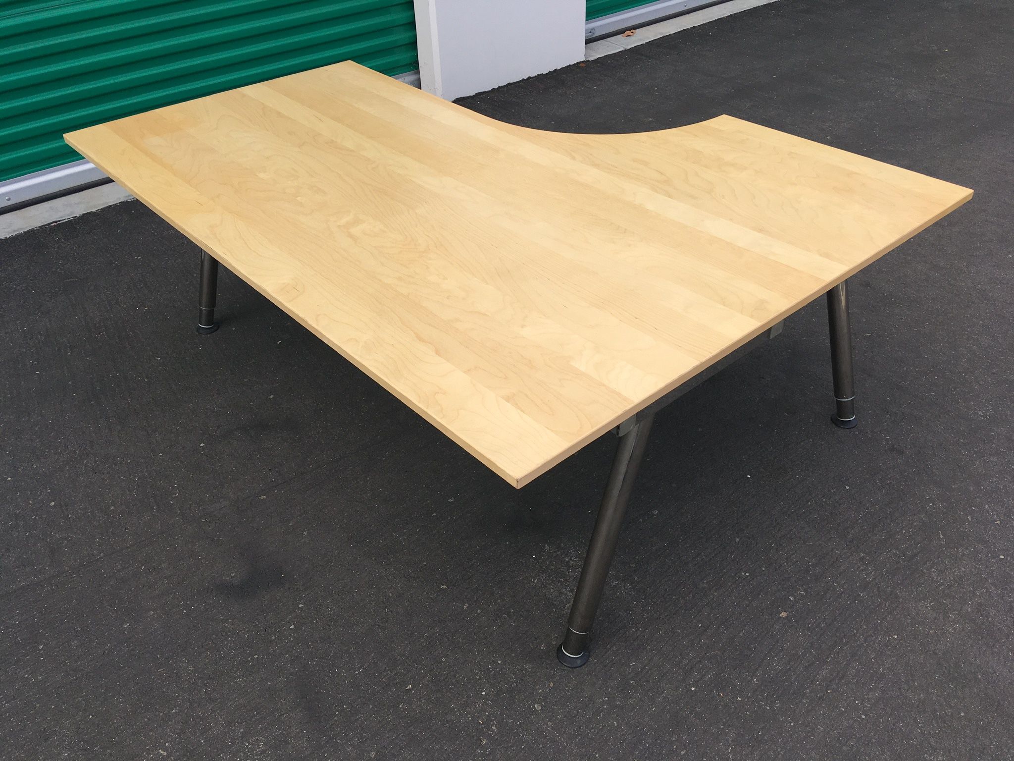 BIRCH LEFT CORNER IKEA GALANT DESKS